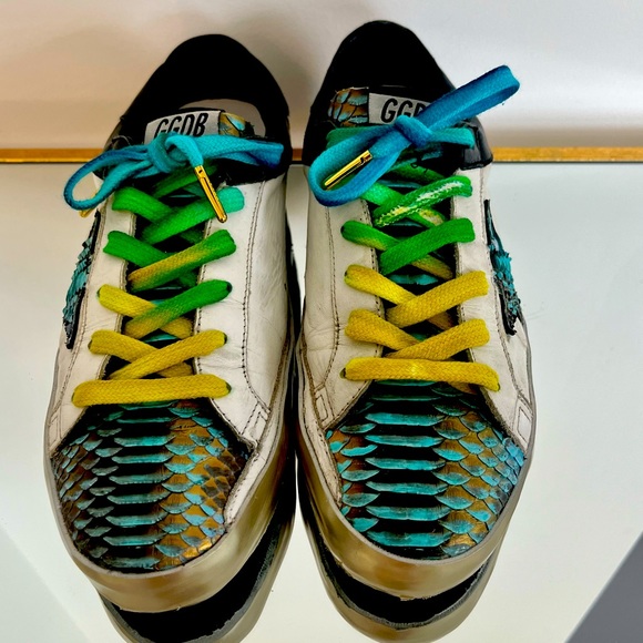 One of a Kind Python Skin Golden Goose Super Stars EU 39 - Picture 7 of 12